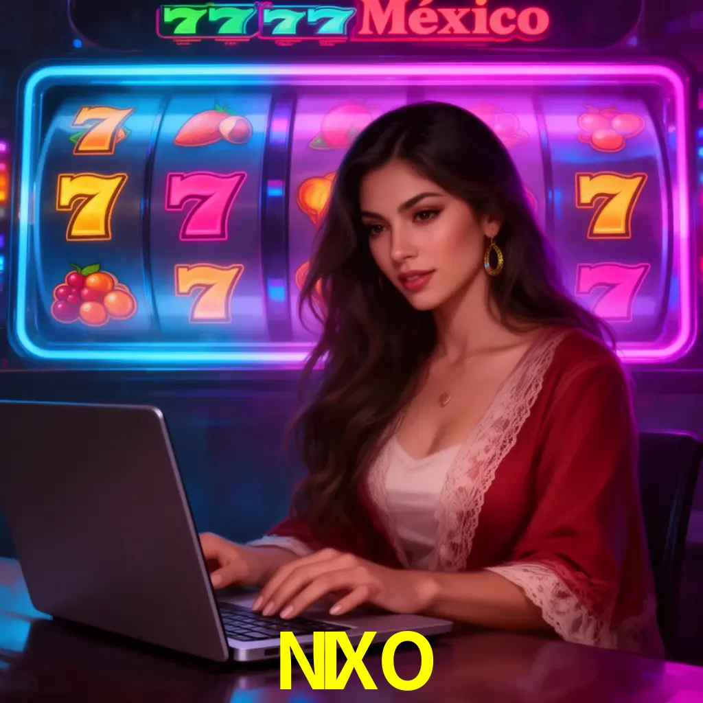 NIXO Slots - tragamonedas, RTP y control Tragamonedas NIXO con símbolos, saldo móvil y reglas de apuesta visibles